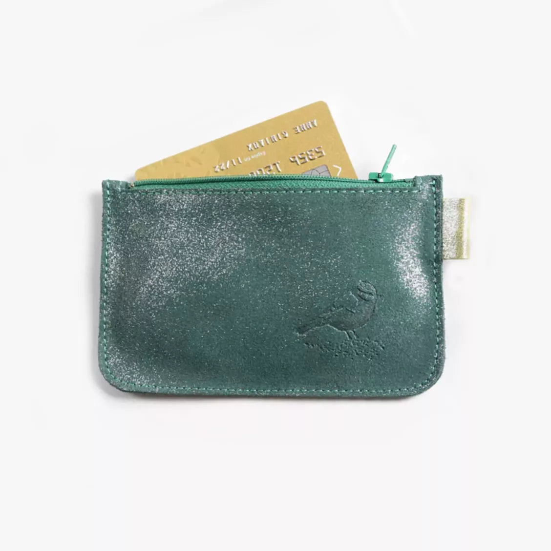 Porte monnaie - Pailleté Vert Cactus