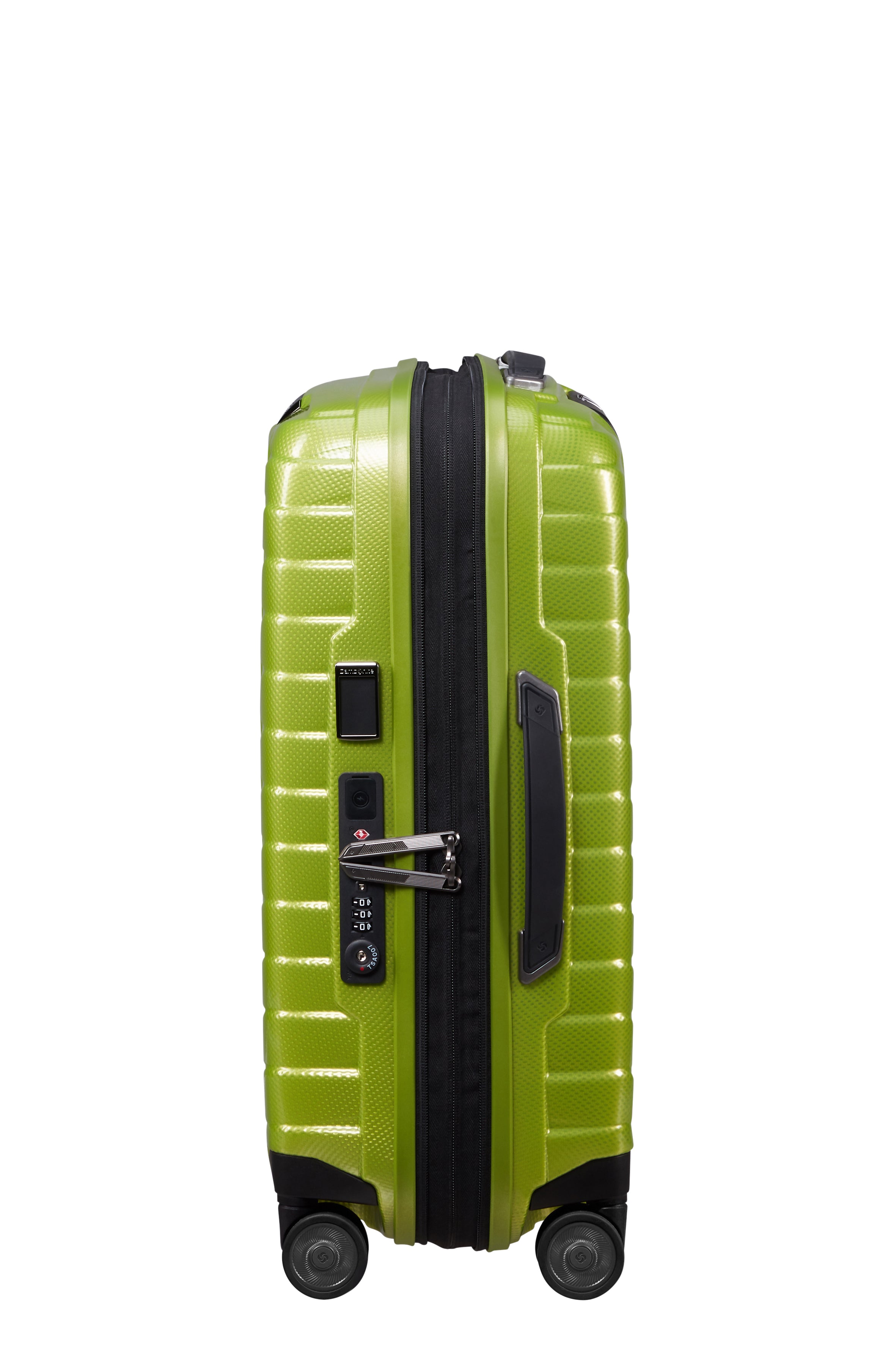 Valise Proxis 4 roues 55cm - Lime - Extensible