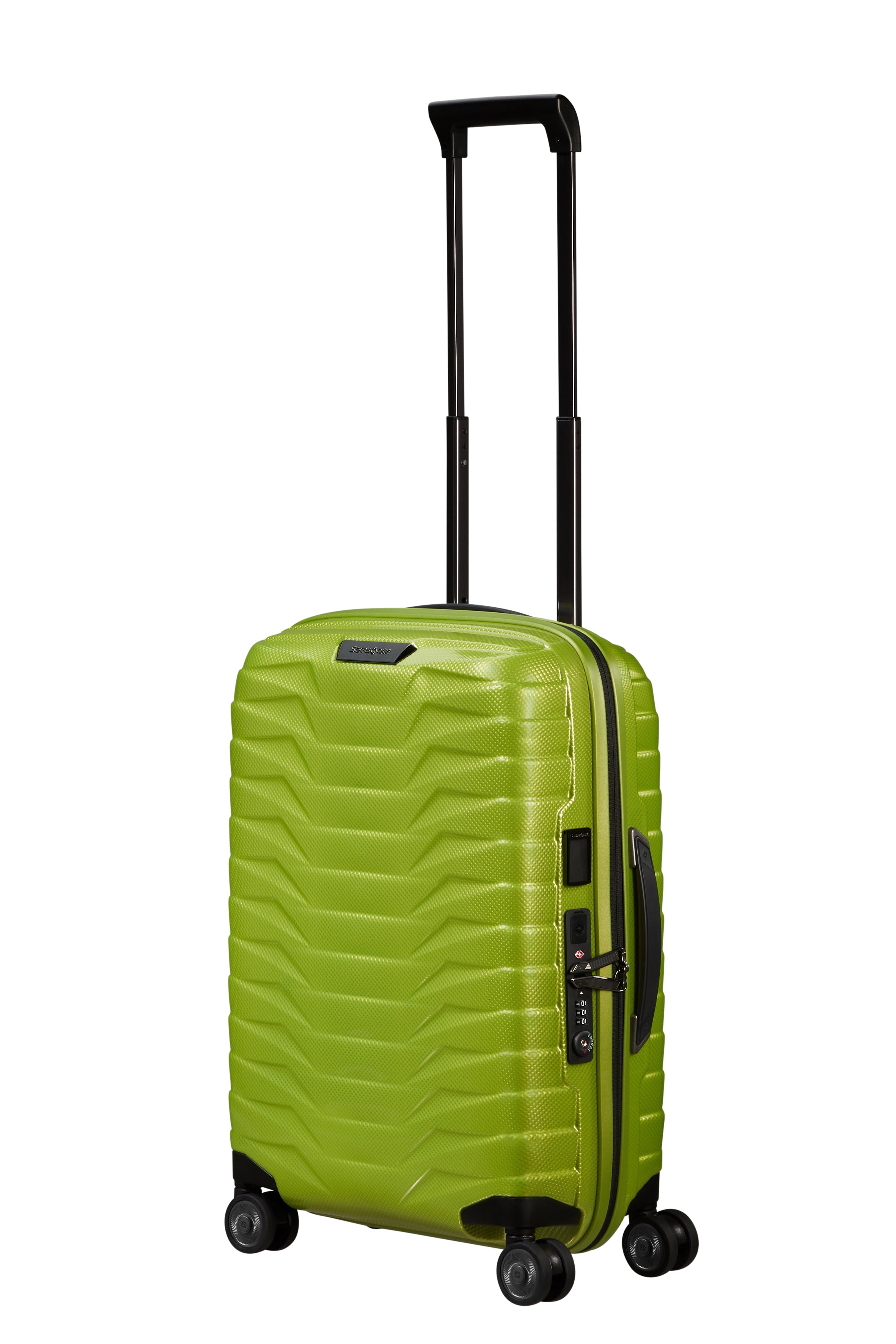 Valise Proxis 4 roues 55cm - Lime - Extensible