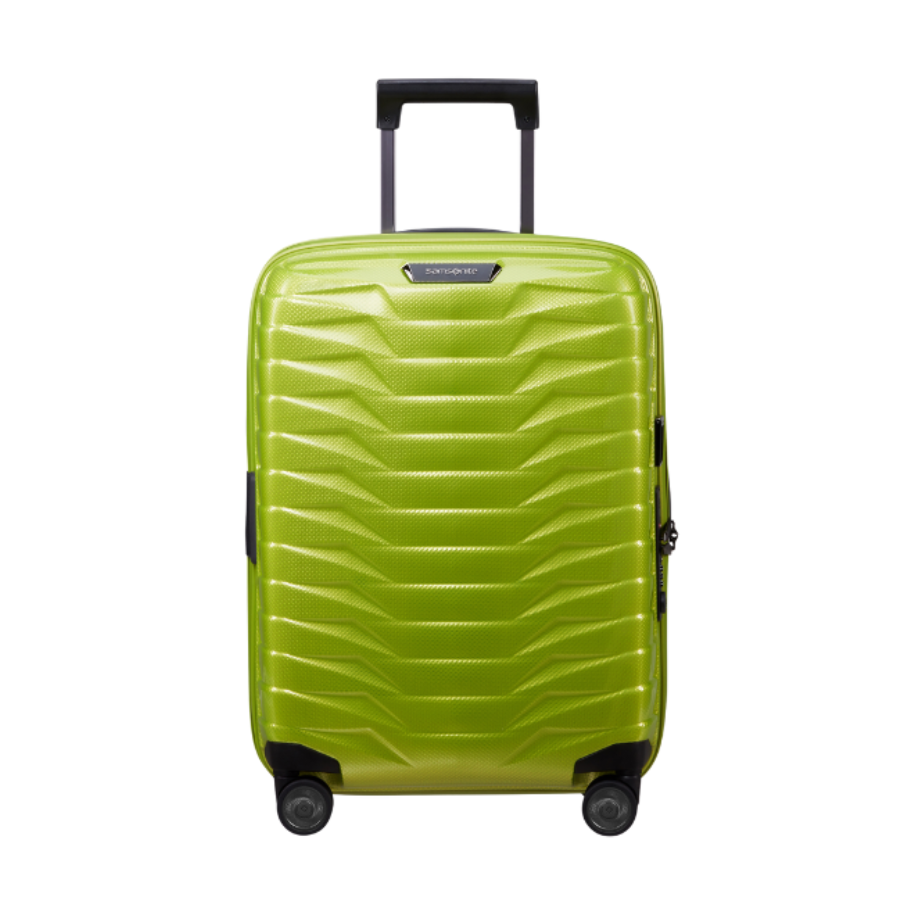 Valise Proxis 4 roues 55cm - Lime - Extensible