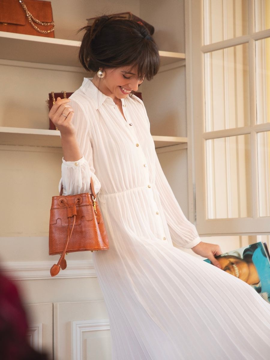 Mini Sac Seau - Capucine XS 1960 - Ambre