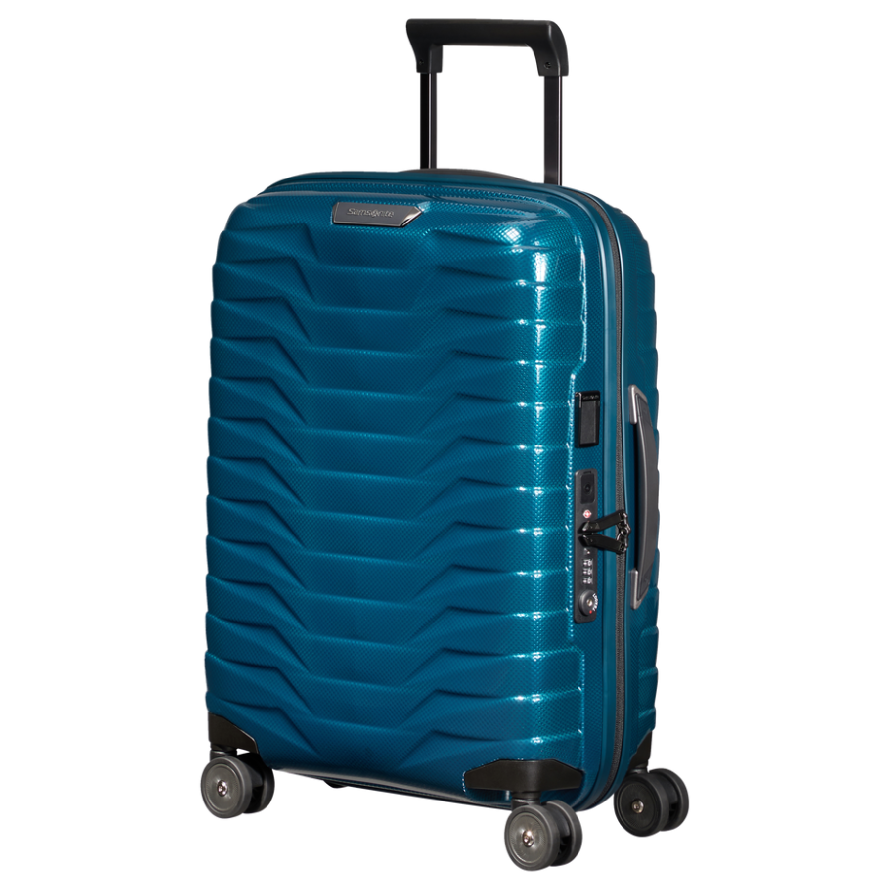 Valise Proxis 4 roues 55cm - Bleu Pétrol - Extensible