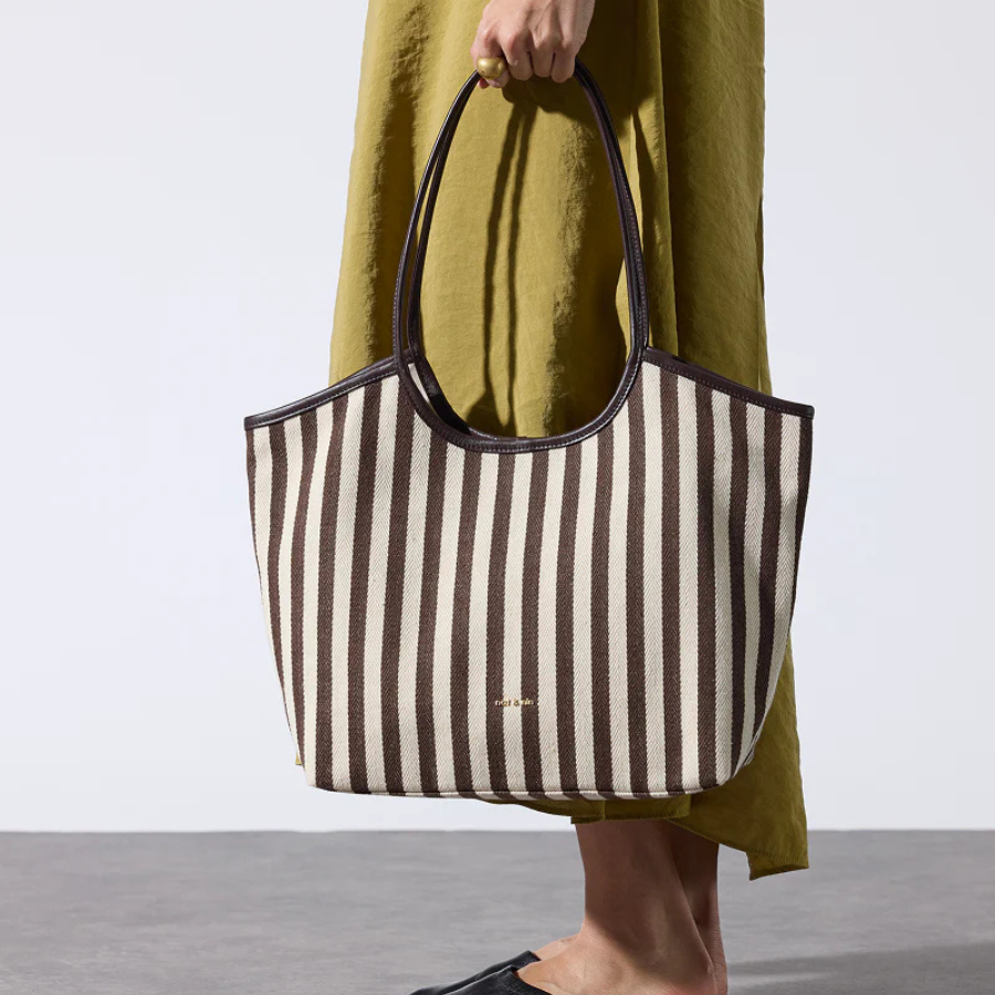 Sac Cabas - Milan Rayure Ebène