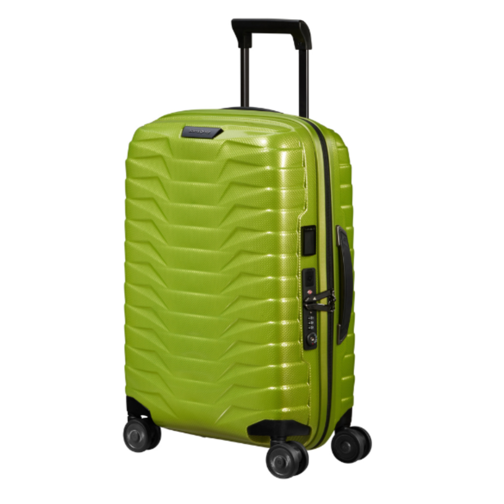 Valise Proxis 4 roues 55cm - Lime - Extensible
