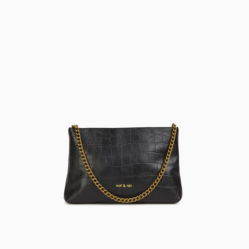 Pochette - Molly Croco Noir