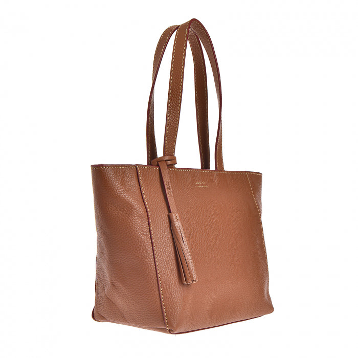 Petit cabas zippé - Parisien Tan