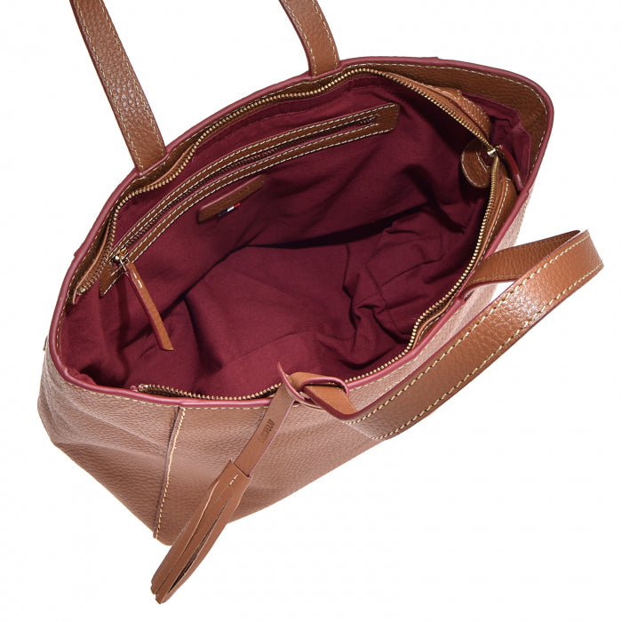 Petit cabas zippé - Parisien Tan