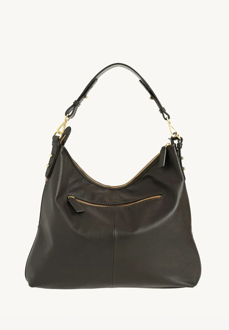 Sac Hobo Tressé Zippé - Sharon Chocolat