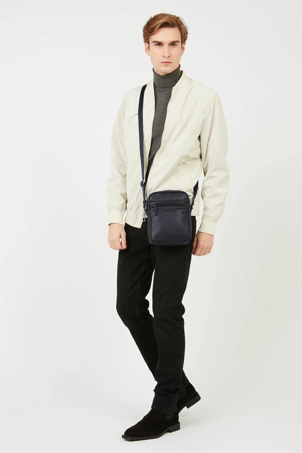 Sac Bandoulière - Milano Gentlemen 14 - Bleu Foncé