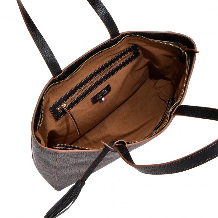Sac Cabas zippé - Énora Noir Chaudron