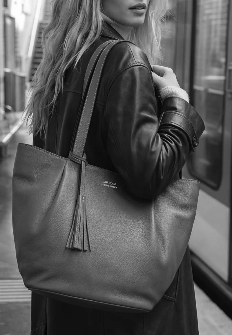 Sac Porté Épaule Zippé - Alma Bordeau