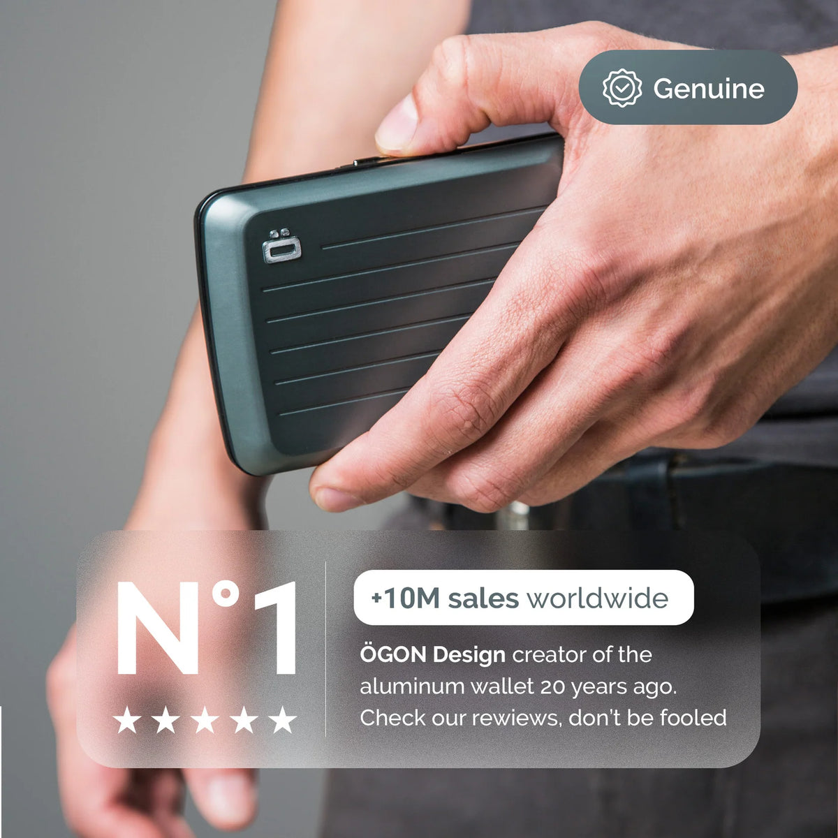 Portefeuille - RFID Smart Case V2 Platinium