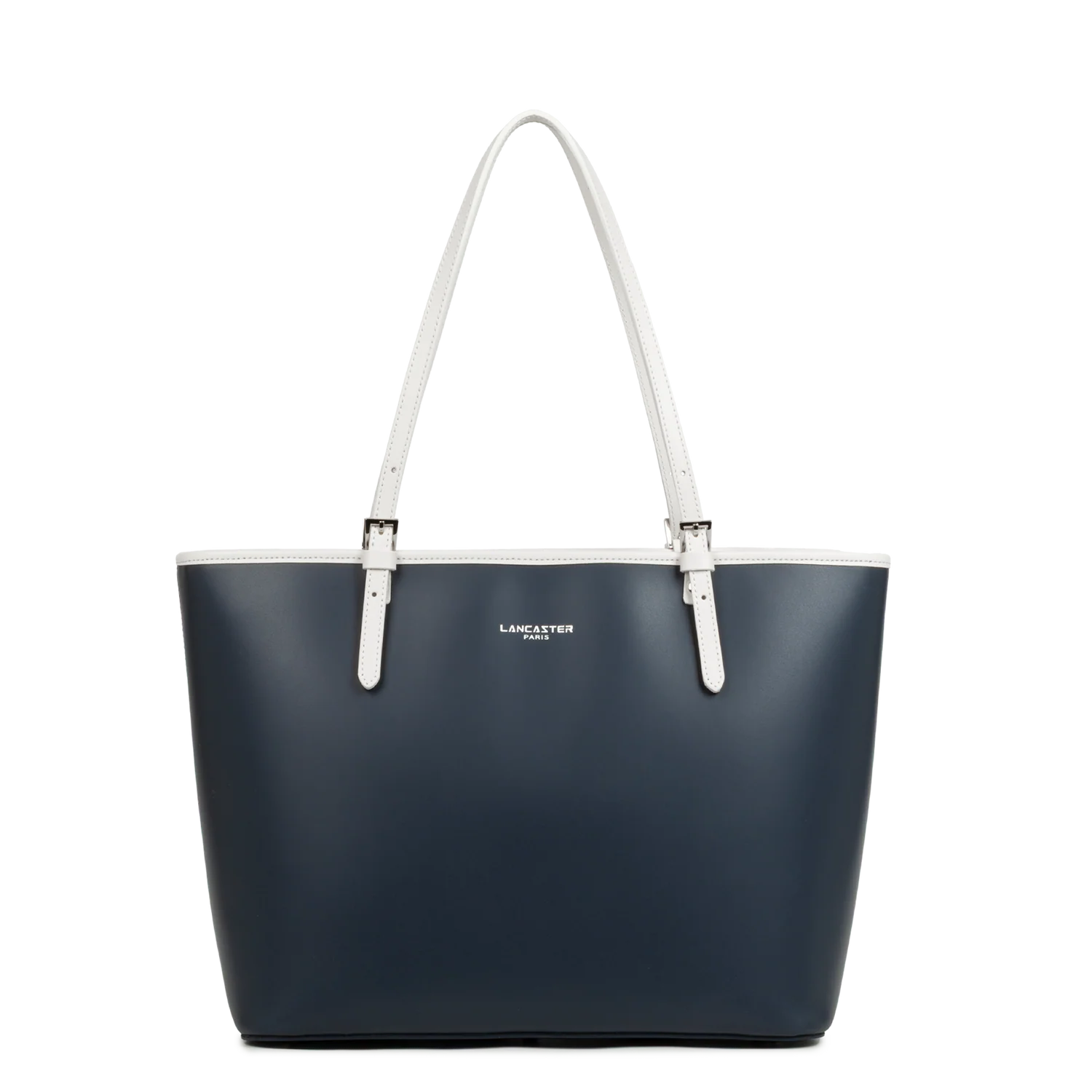 Sac cabas - Smooth M Bleu Foncé - Écru