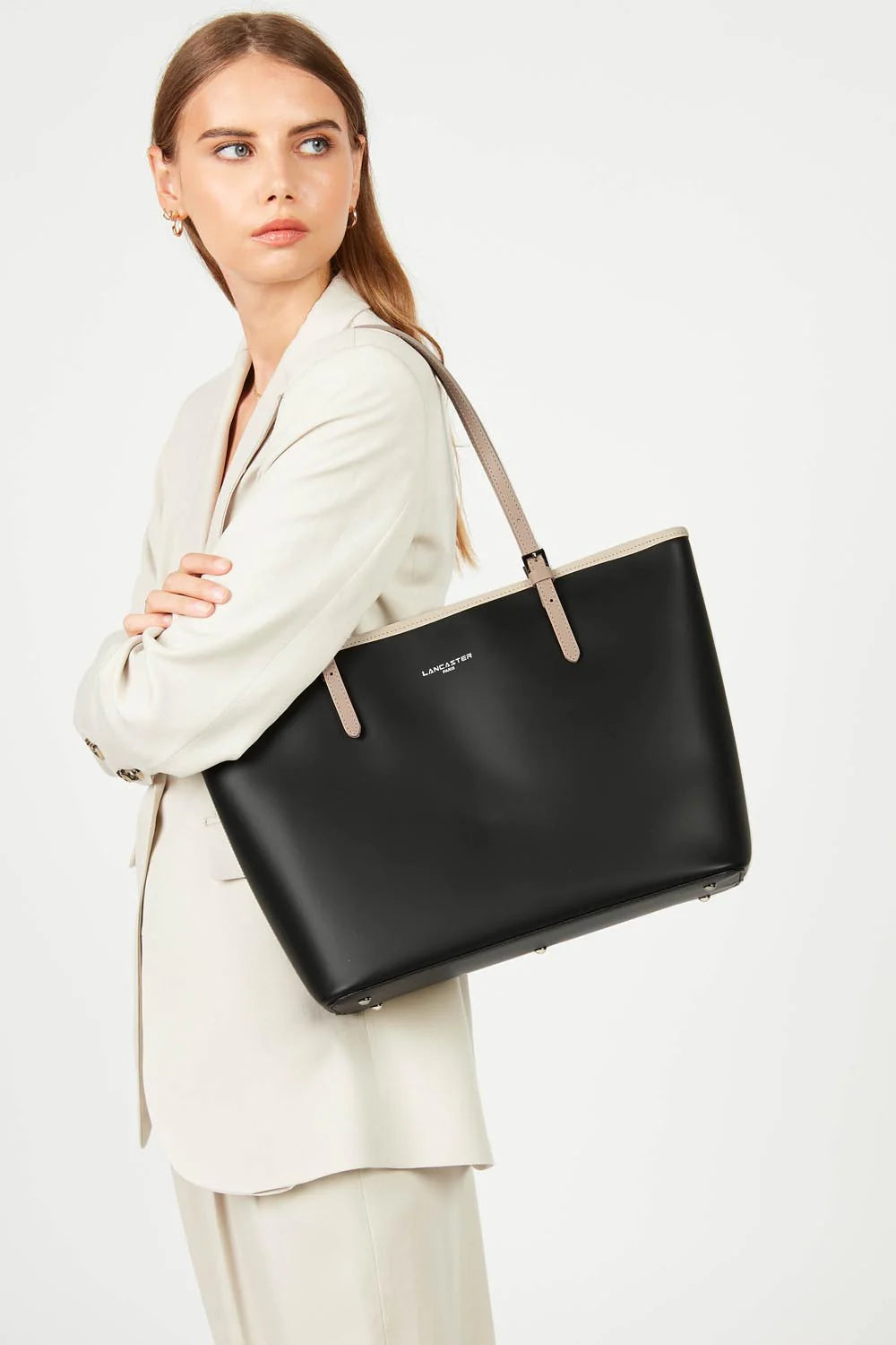 Sac cabas - Smooth M Camel / Nude Foncé