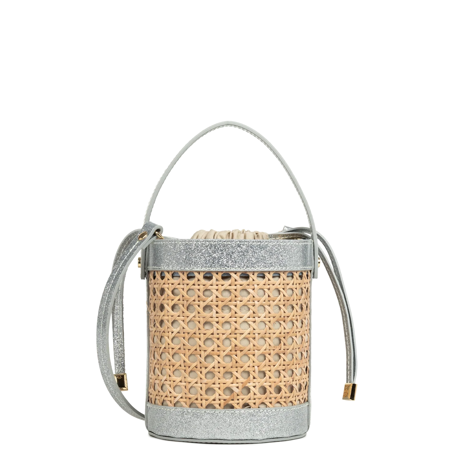 Sac Seau - Cannage rotin Argent