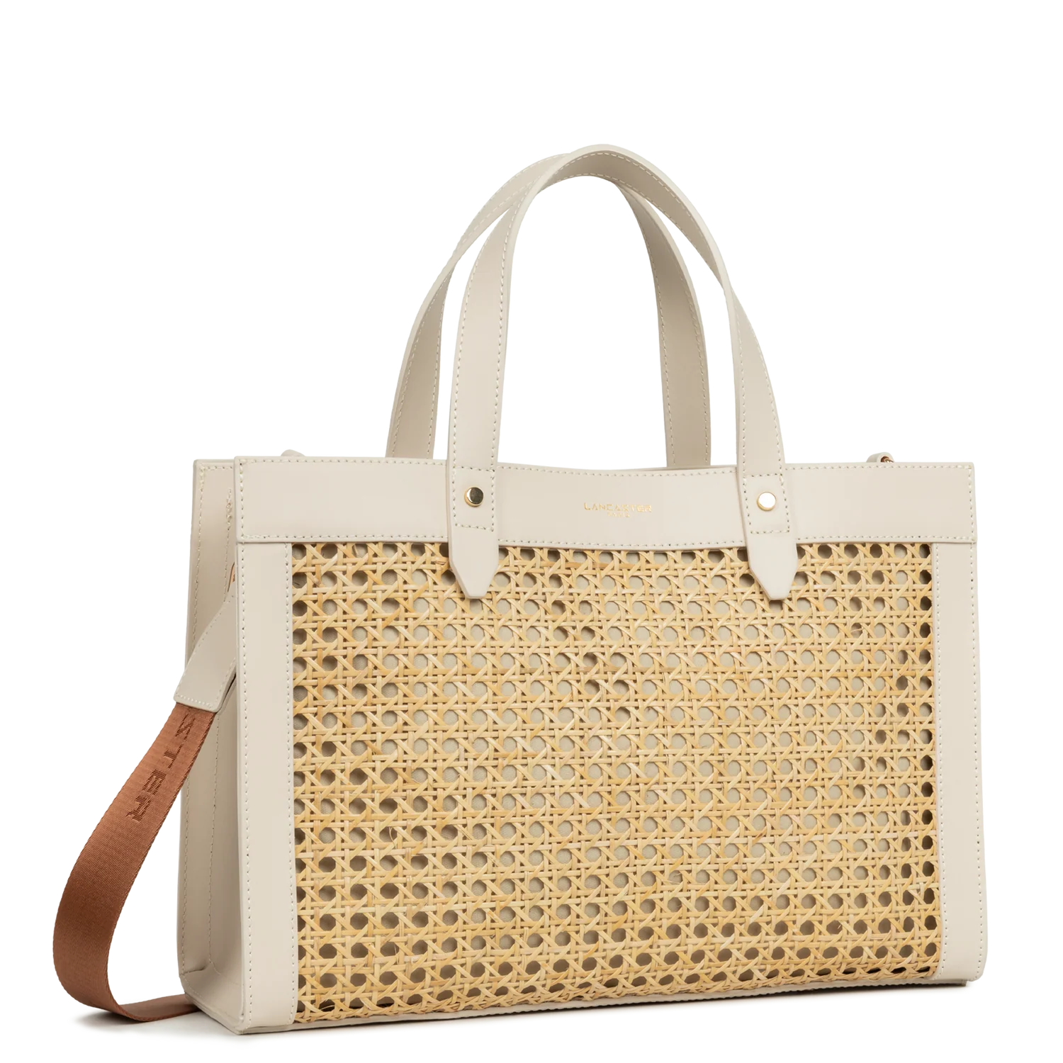 Sac cabas main - Cannage rotin Beige
