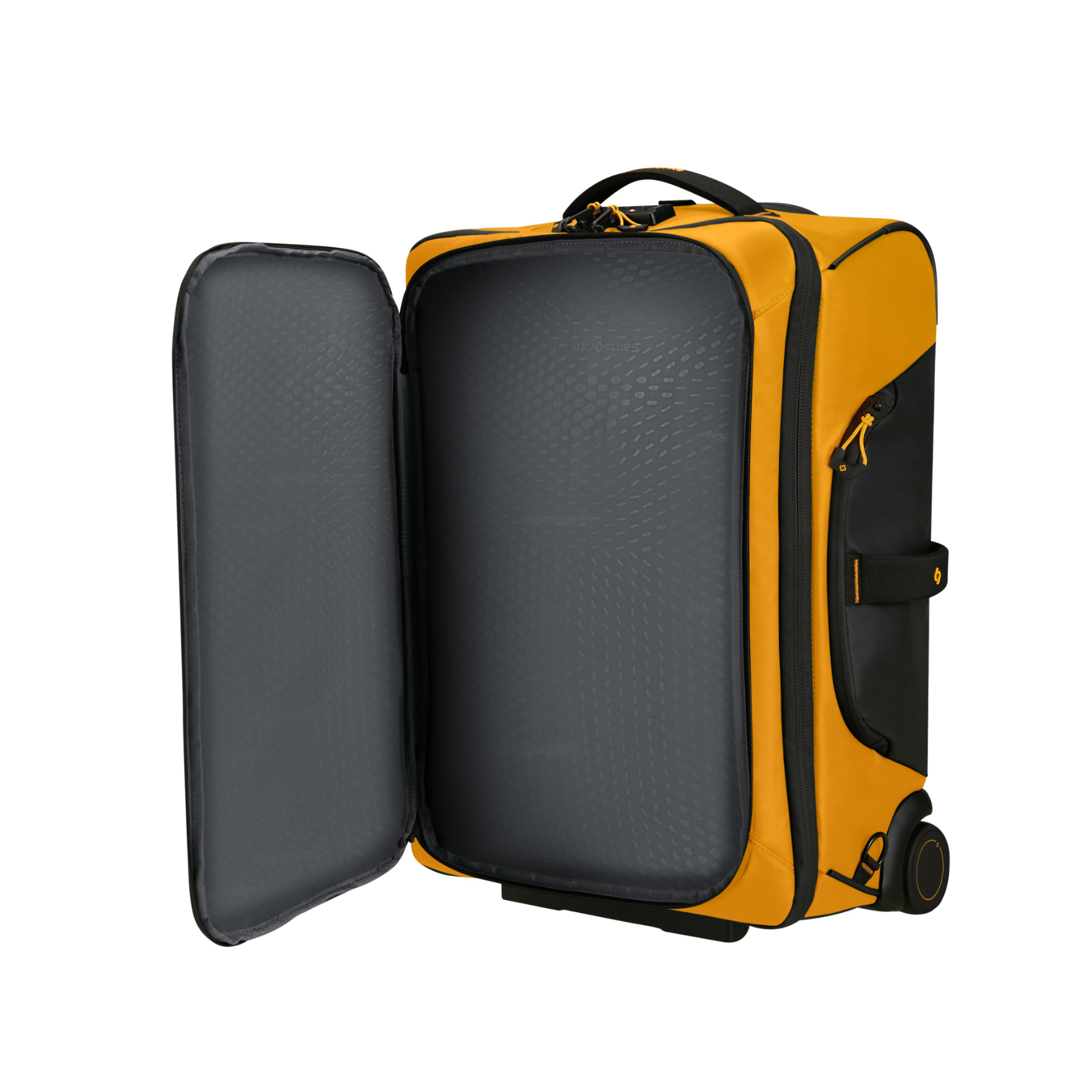 Sac de voyage à roulettes/Sac à dos - Yellow 55cm