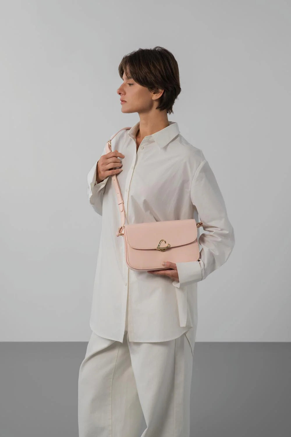 Sac bandoulière - Paris Philos Nude Clair