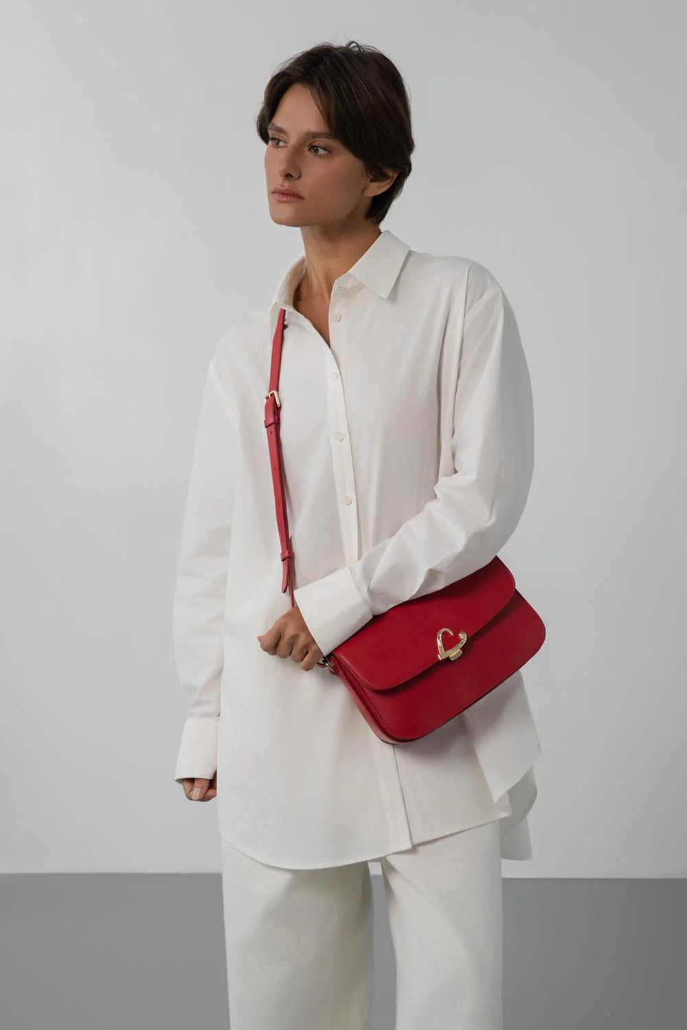 Sac bandoulière - Paris Philos Rouge
