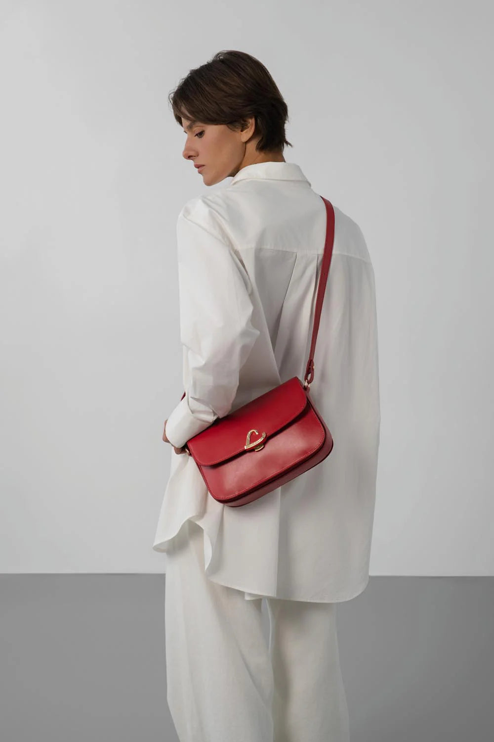 Sac bandoulière - Paris Philos Rouge