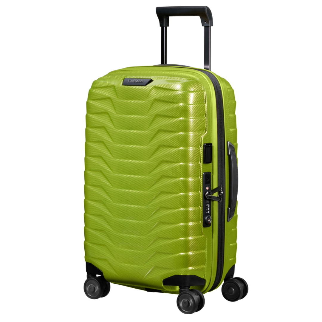 Valise Proxis 4 roues 55 Slim - Lime - Extensible