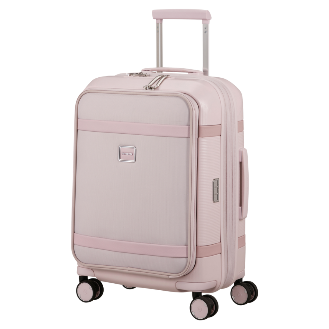 Valise cabine 4 roues - Image 55cm Rose easy access