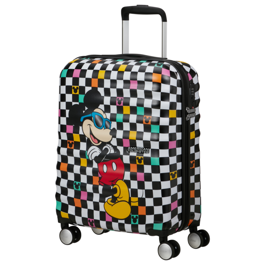 Valise 4 roues- Mickey Check 55cm