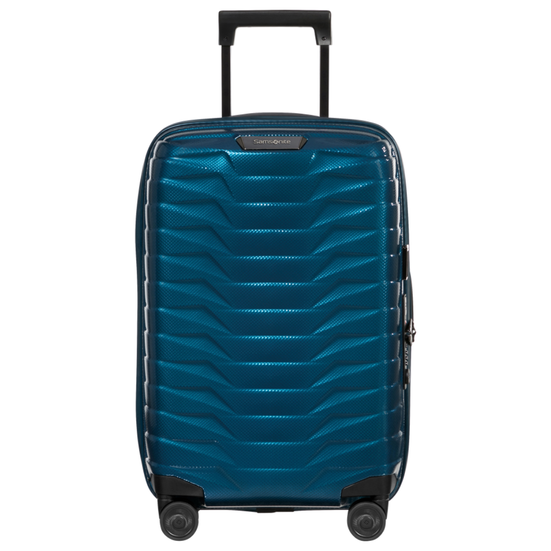 Valise Proxis 4 roues 55 Slim - Bleu Pétrole - Extensible