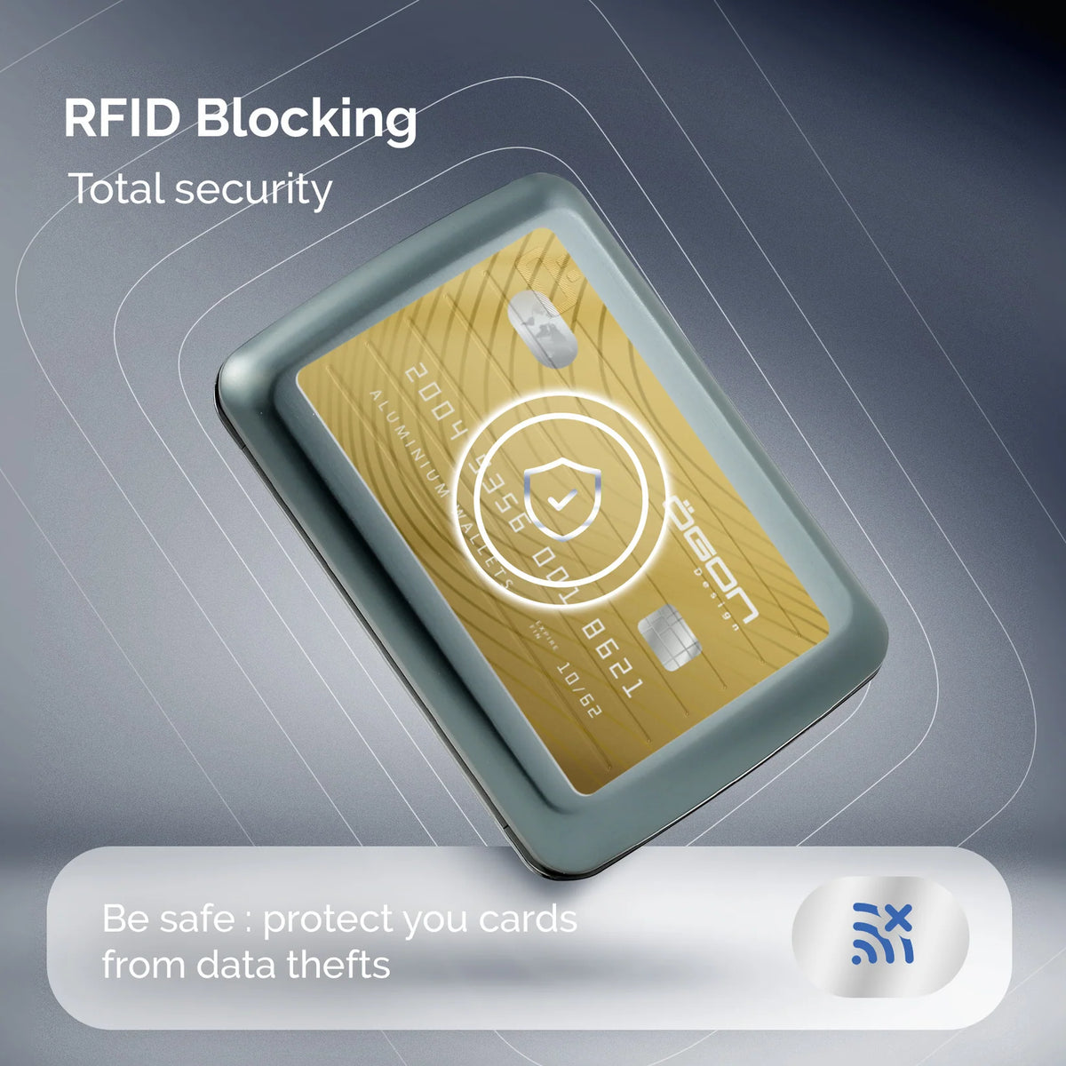 Portefeuille - RFID Smart Case V2 Platinium