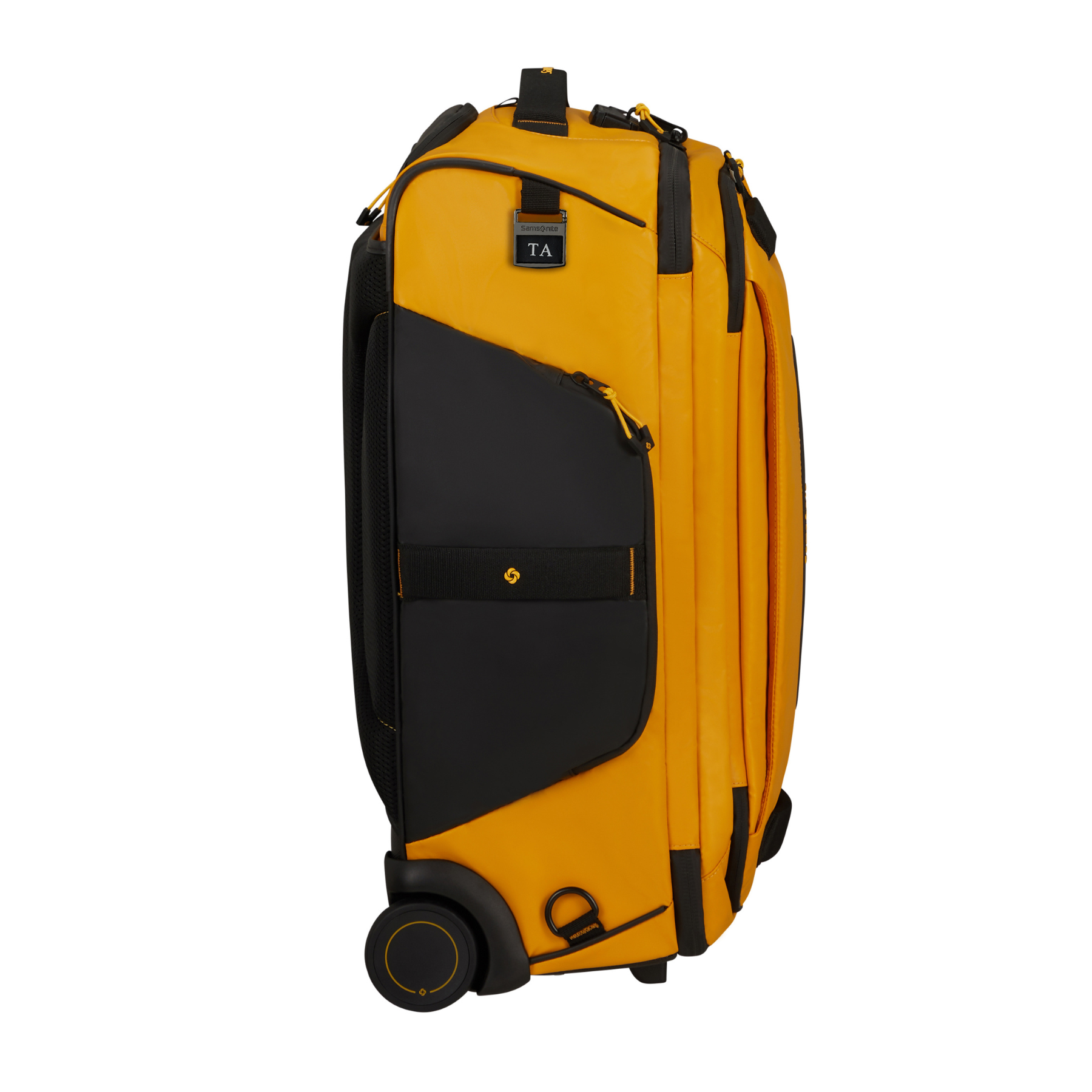 Sac de voyage à roulettes/Sac à dos - Yellow 55cm