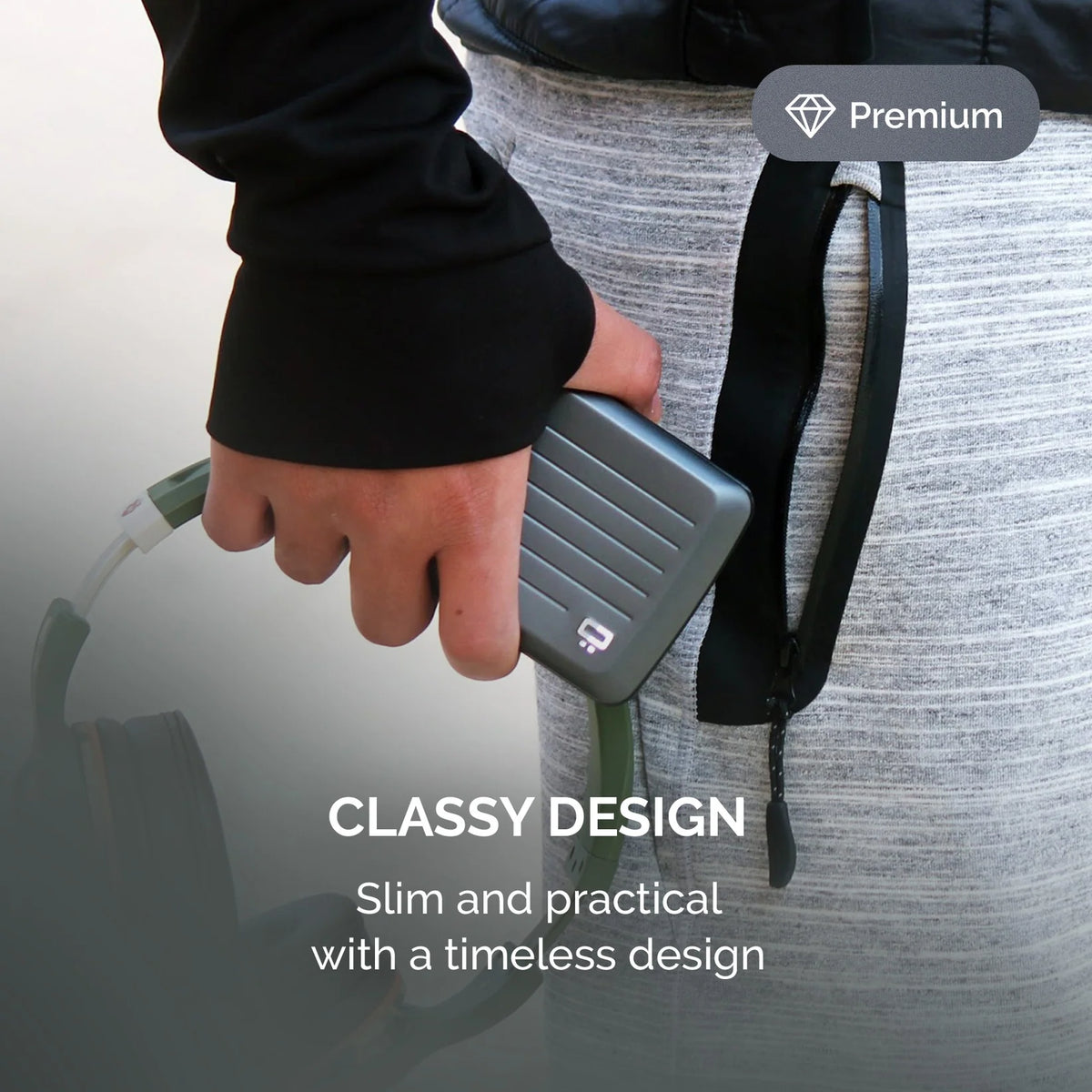 Portefeuille - RFID Smart Case V2 Platinium