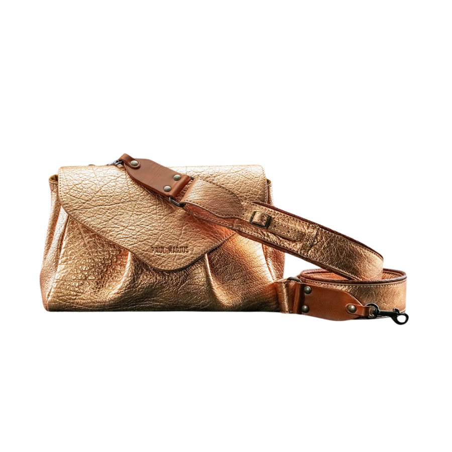 Sac bandoulière Suzon M Or Rose