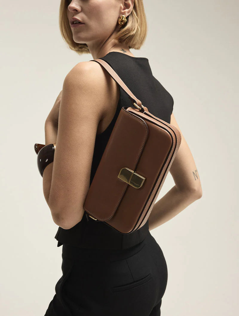 Sac baguette - Alice Small Noisette