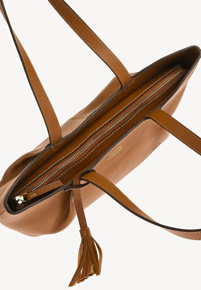 Sac Porté Épaule Zippé - Alma Brandy