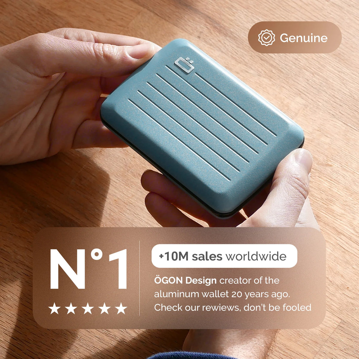 Portefeuille - RFID Smart Case V2 Artic Blue