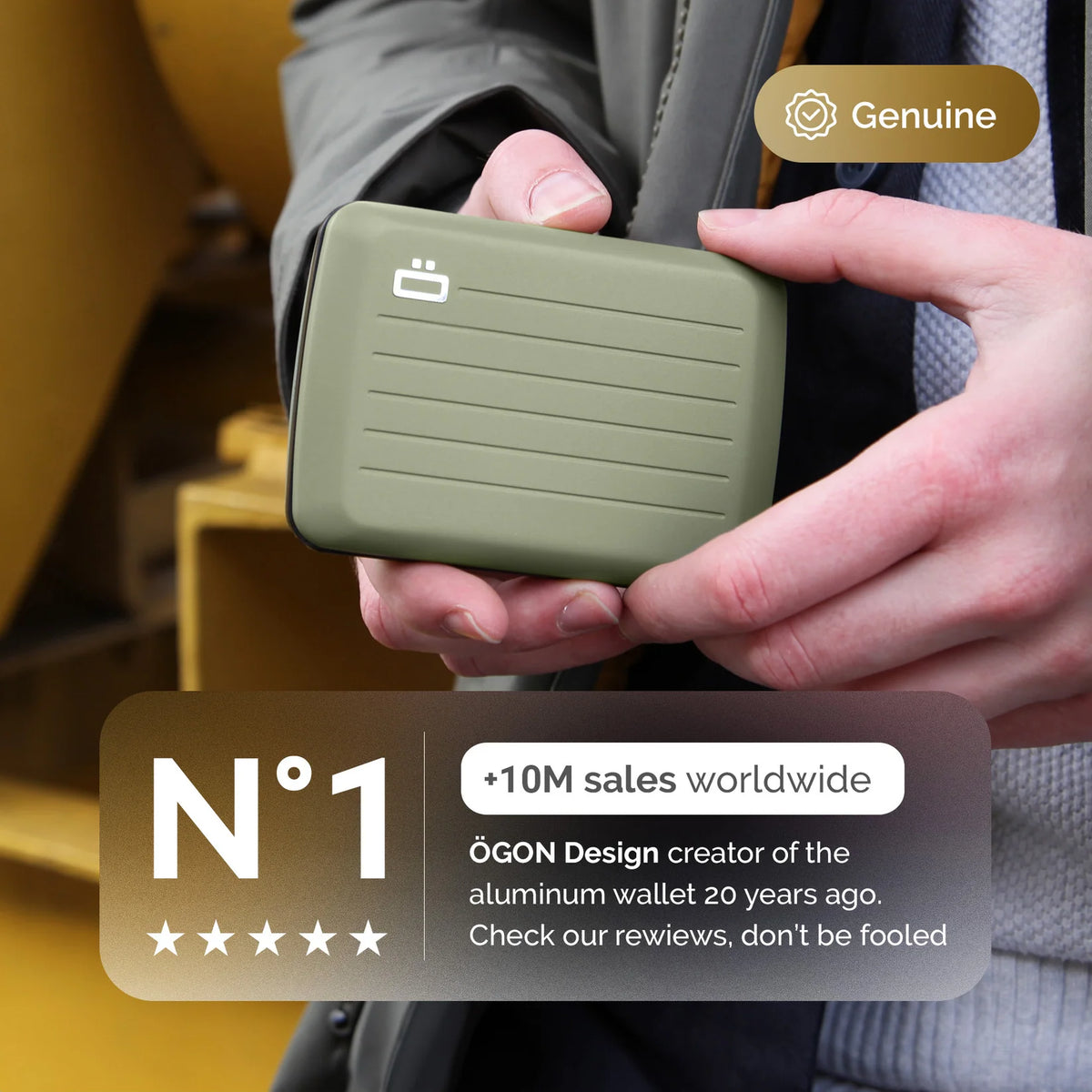 Portefeuille - RFID Smart Case V2 Cactus Green