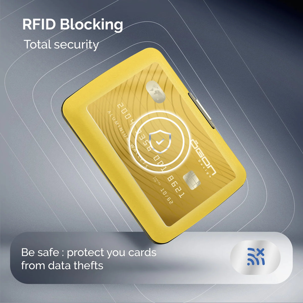 Portefeuille - RFID Smart Case V2 Taxi Yellow
