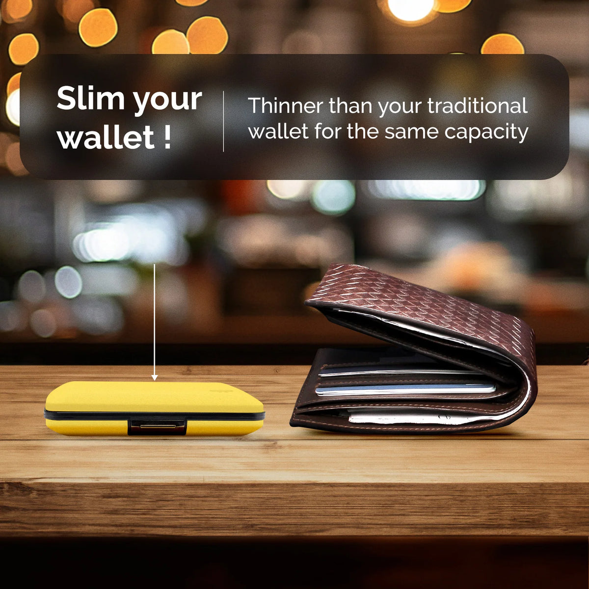 Portefeuille - RFID Smart Case V2 Taxi Yellow