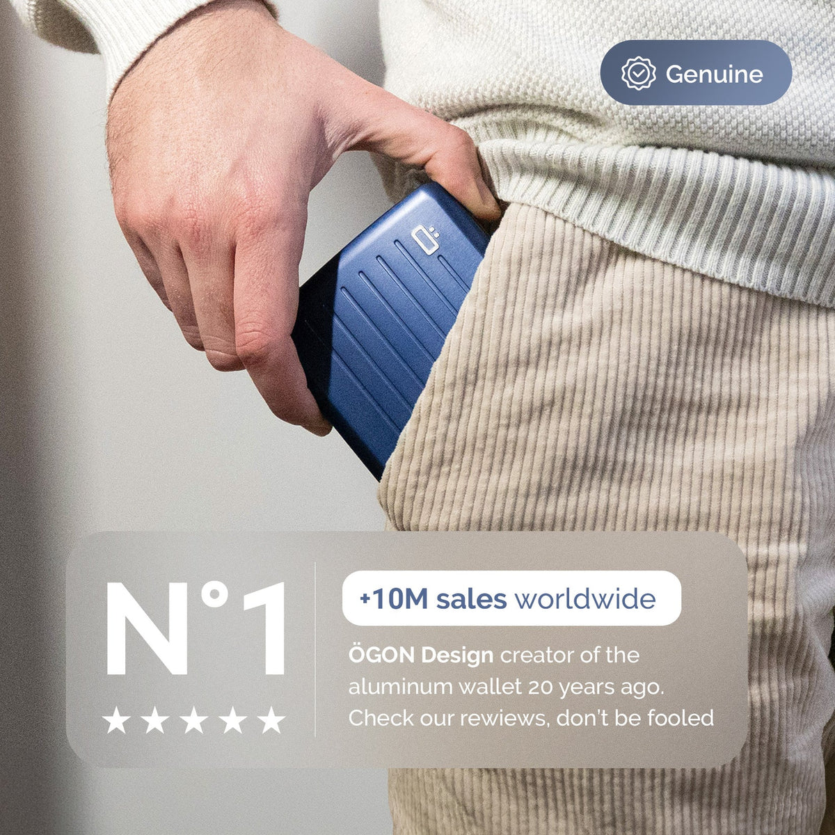 Portefeuille - RFID Smart Case V2 Navy