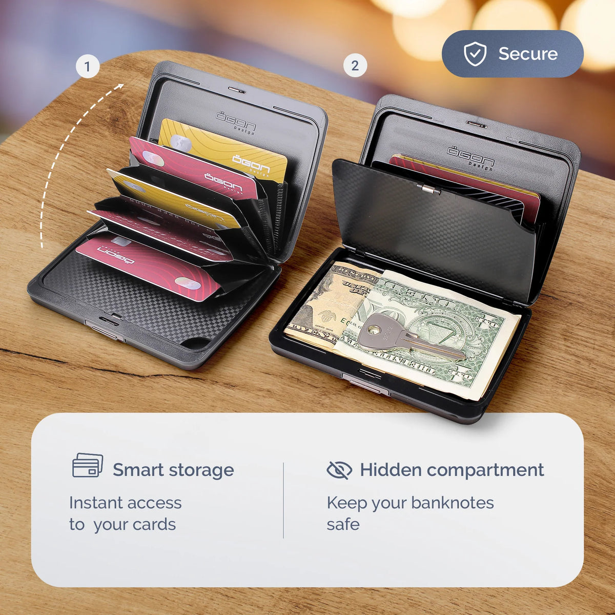 Portefeuille - RFID Smart Case V2 Titanium