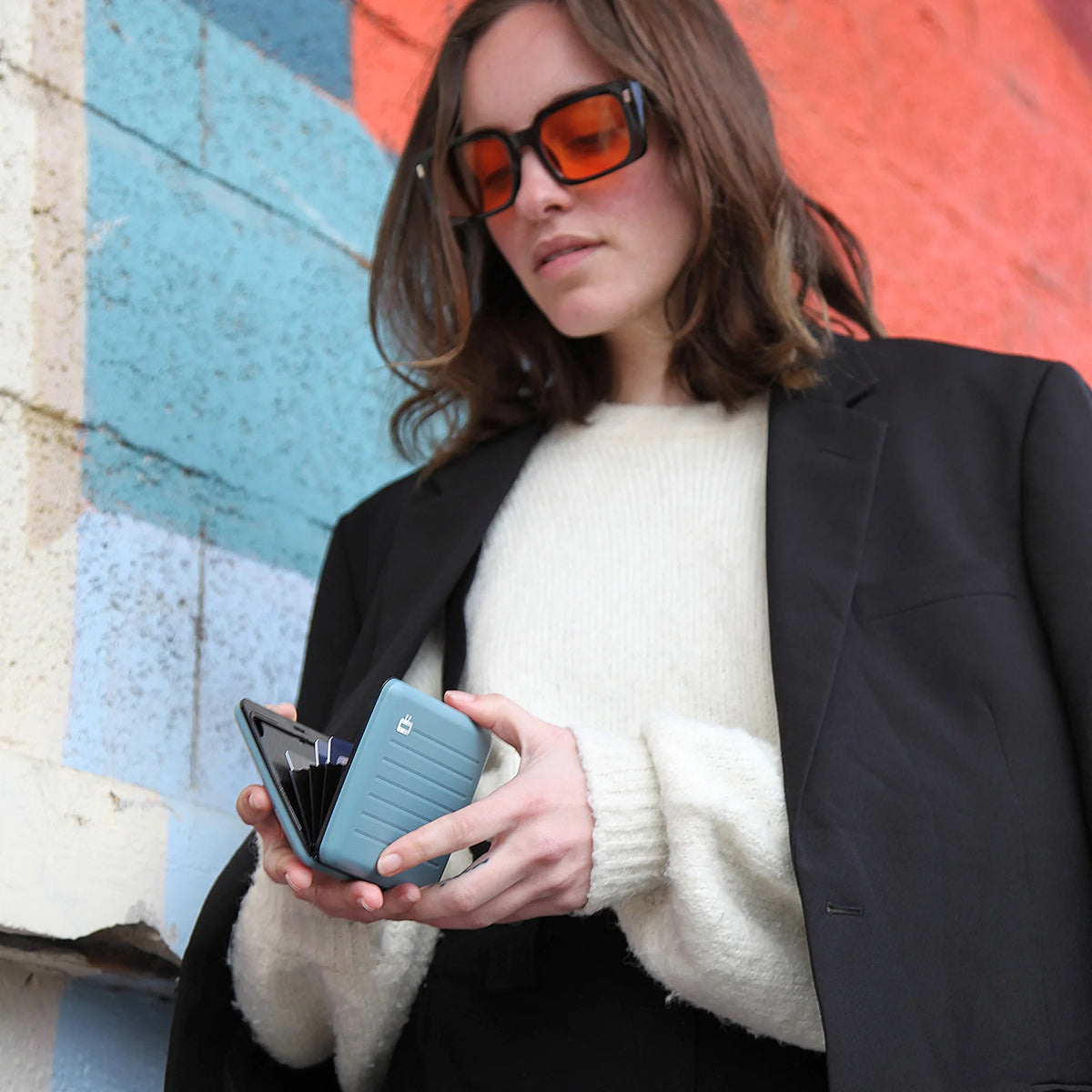 Portefeuille - RFID Smart Case V2 Large Artic Blue