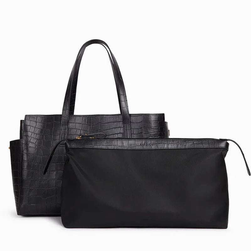 Sac Cabas - Dakota Croc noir