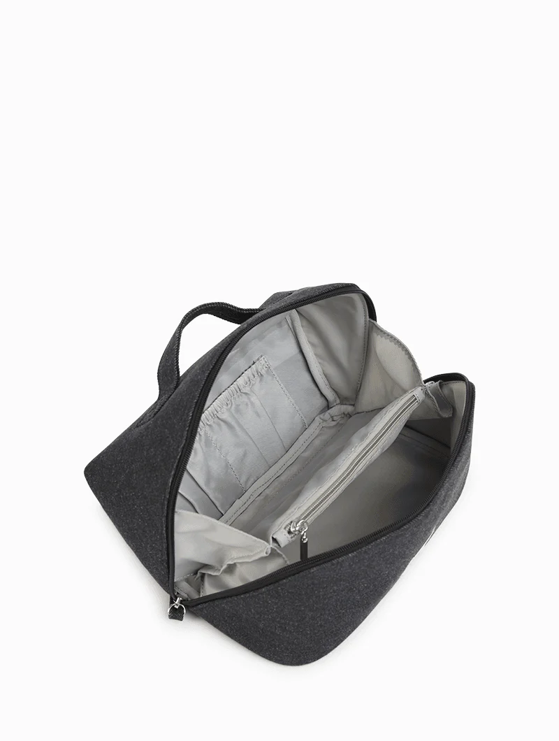 Trousse de toilette - Le départ Denim Gris