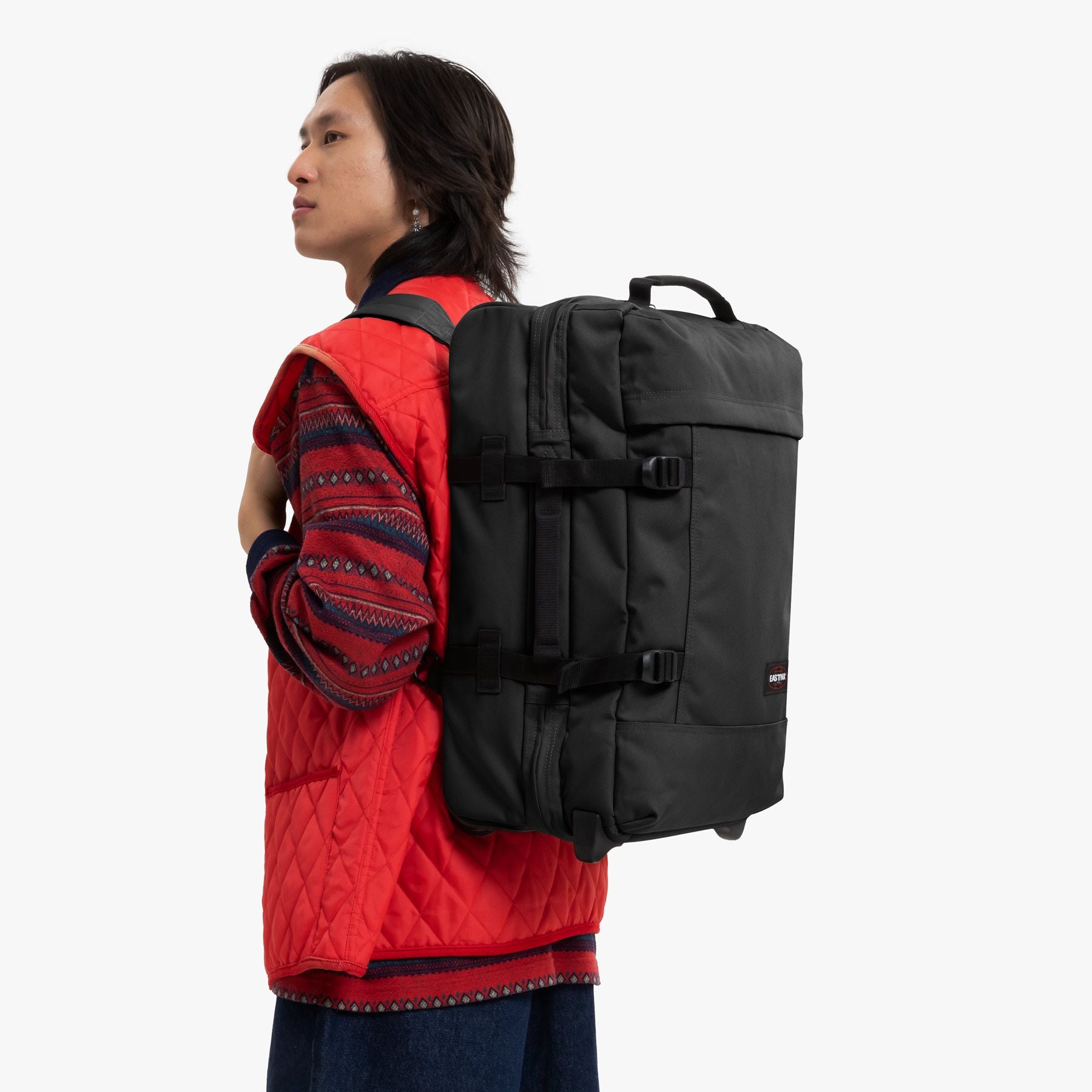 Sac de voyage à roulettes / Sac à Dos - STARPVERZ S 2 roues Black 51 cm