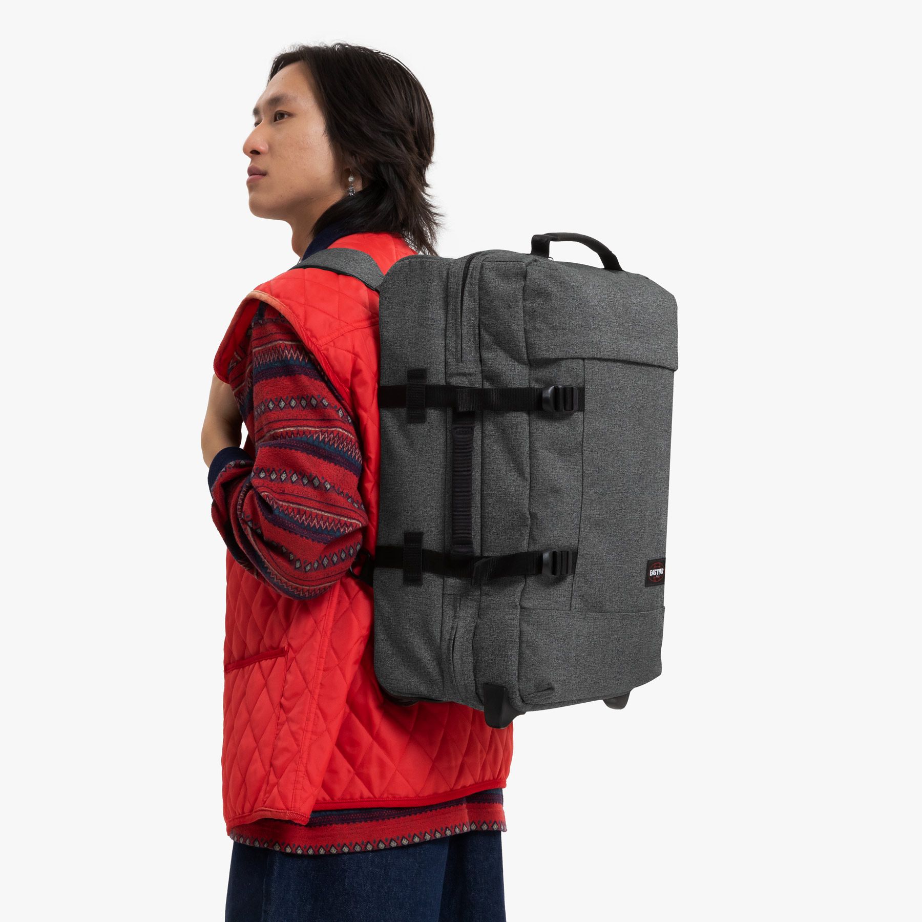 Sac de voyage à roulettes / Sac à Dos - STARPVERZ S 2 roues Black Denim 51 cm