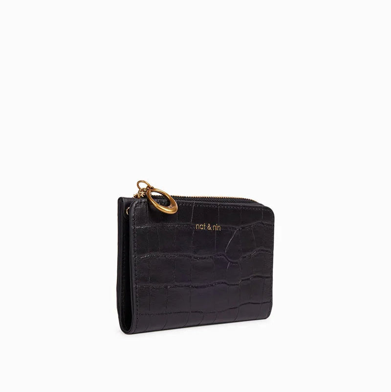 Portefeuille - Iza Croco Noir