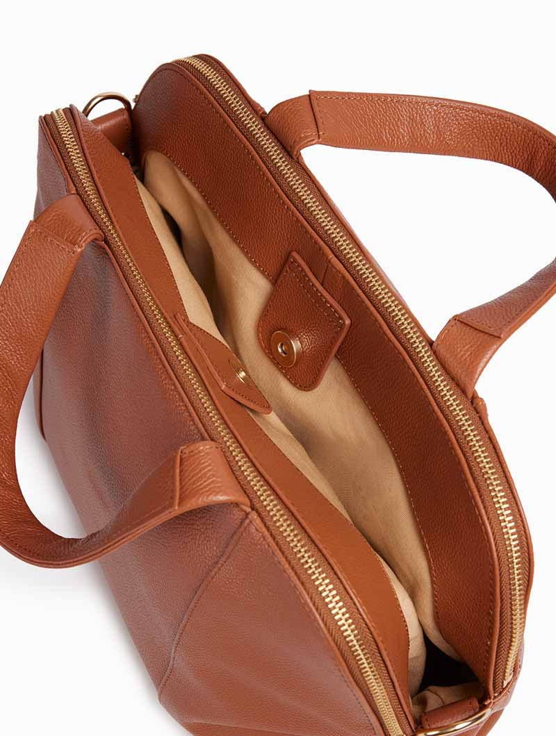 Sac à main - Jeanne Noisette grainé