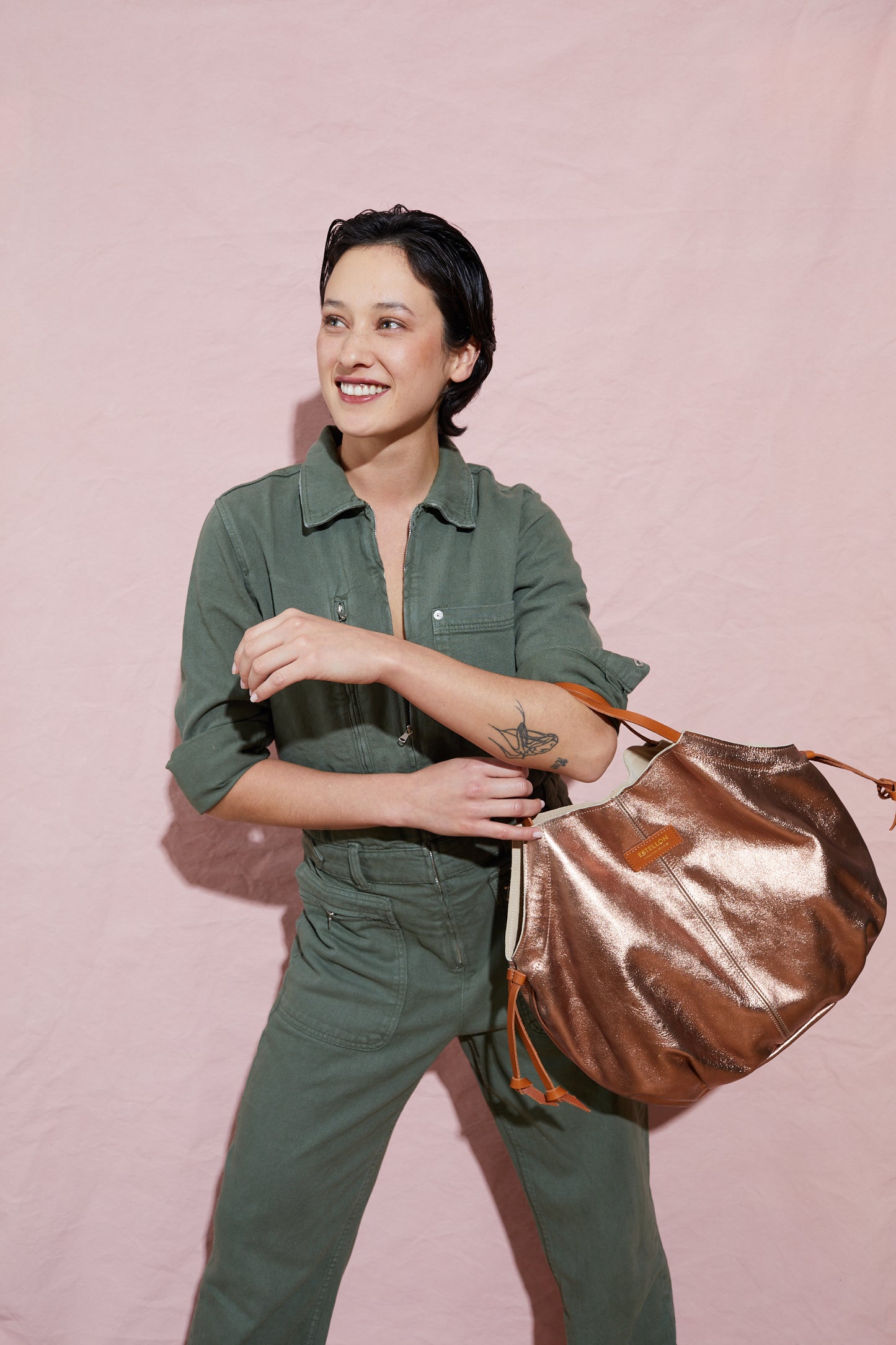 Sac porté épaule - Loulou Sunset Cuivre