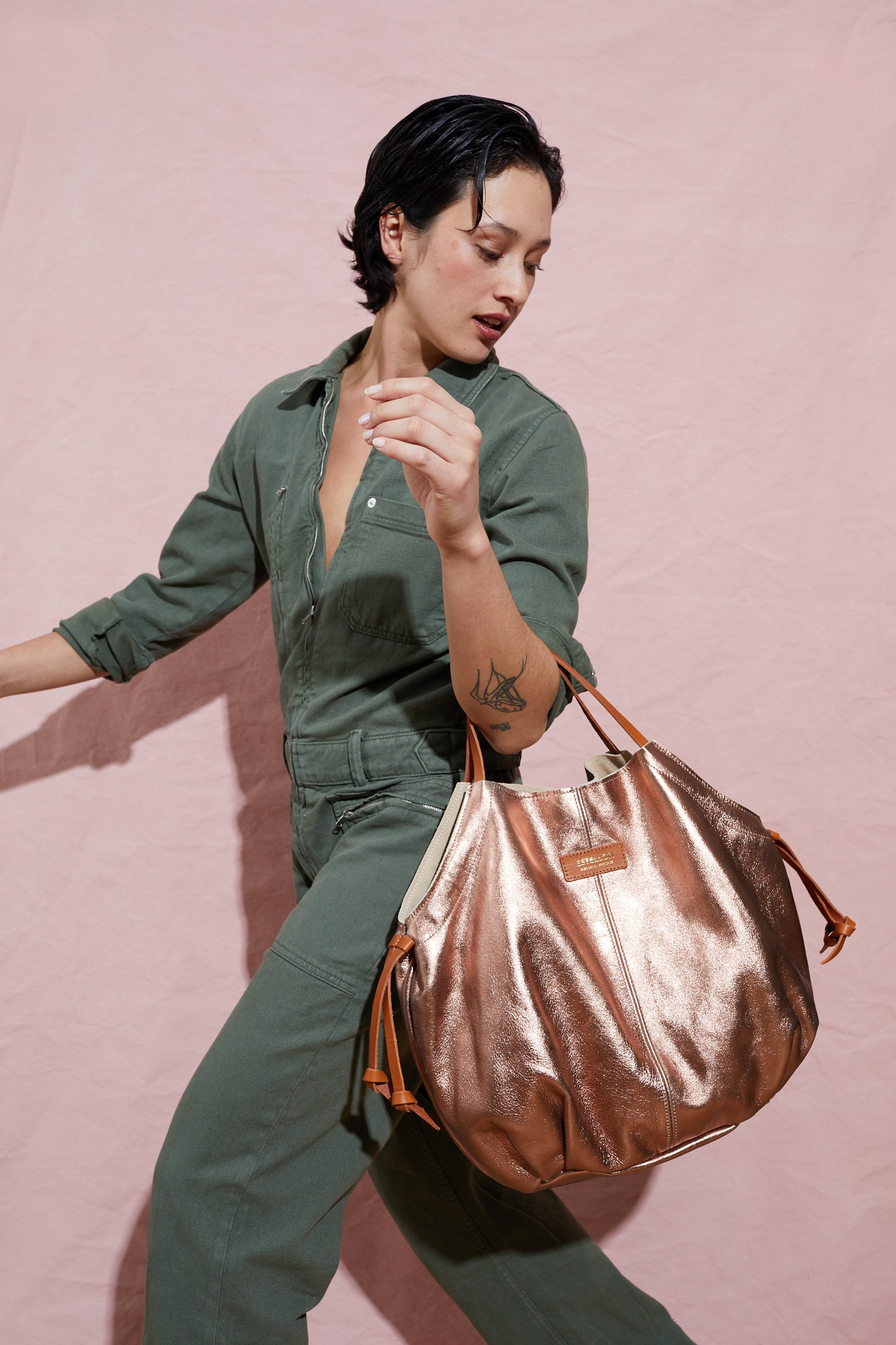 Sac porté épaule - Loulou Sunset Cuivre