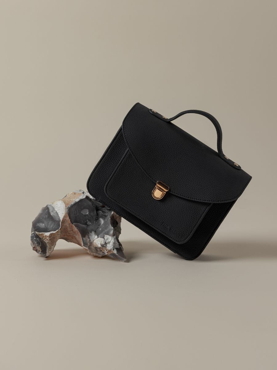Sac Bandoulière - Mlle George 2 - Noir Charbon